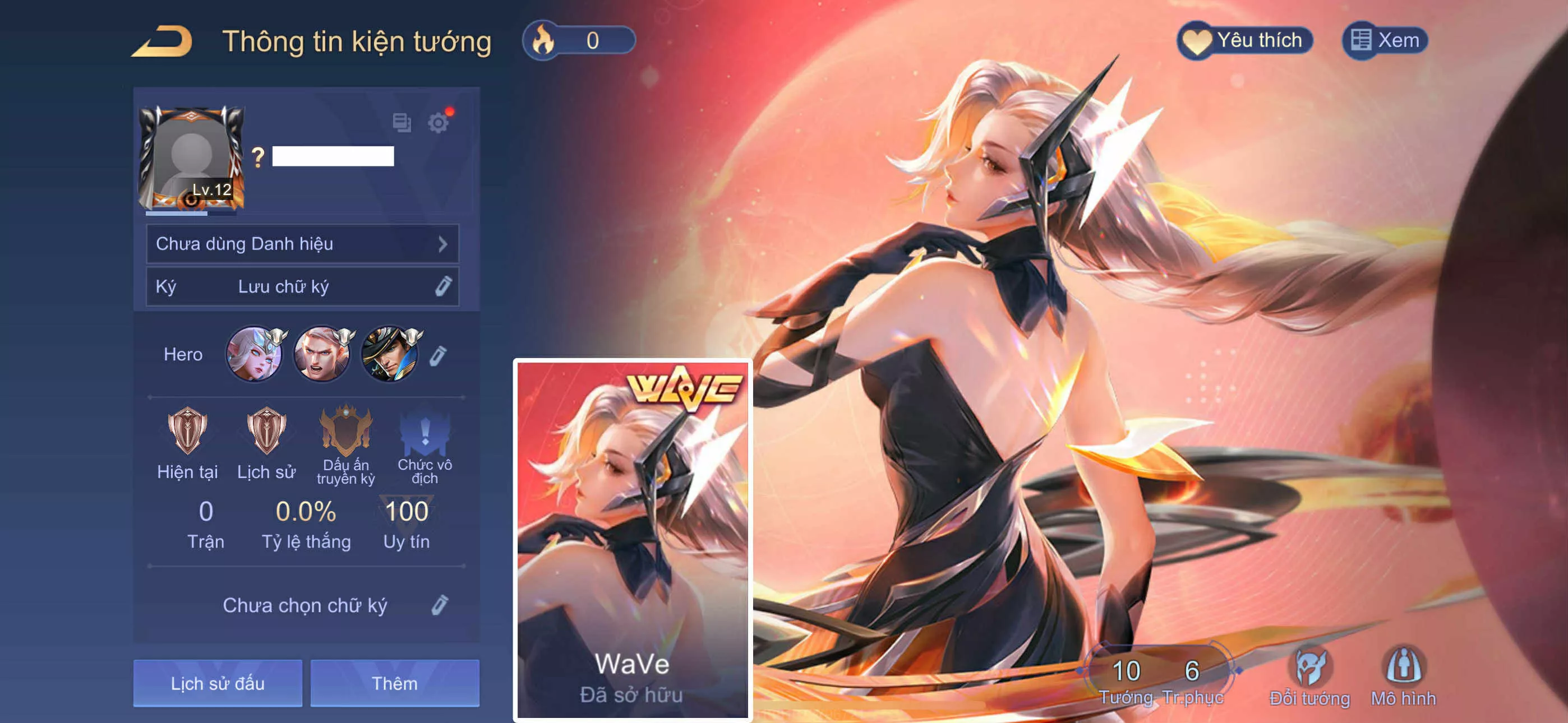 ACC REG: Yena wave, sẵn tướng, trắng thông tin, free đổi tên